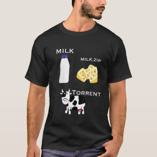 Farmer Computer Science Student Admin Cow Cheese M T-Shirt