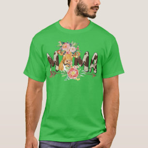 Farmer Cow Mama Mummy Mum Birthday Farm Cow Mother T-Shirt