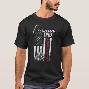 Farmer Dad Like A Normal Dad Only Cooler Vintage T T-Shirt