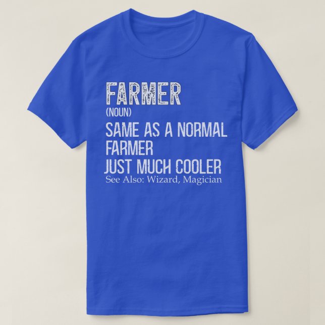 Farmer Definition Design for Farmer Farming  T-Shirt (Design Front)