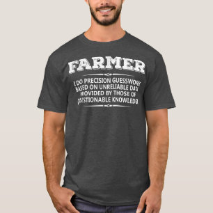 Farmer Definition Ranch Tractor Farmland T-Shirt