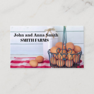 Farmer Eggs and Milk Business Card