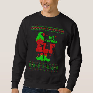 Farmer Elf Family Matching Ugly Sweater Christmas