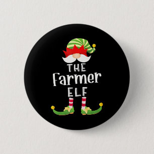 Farmer Elf Group Christmas Funny Pajama Party 6 Cm Round Badge