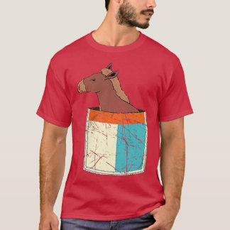 Farmer Farm Animal Lover Farming Cute Pocket Donke T-Shirt