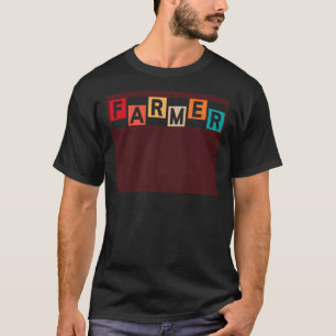 Farmer Farm Cows Cattle Horses Chickens Goat T-Shirt