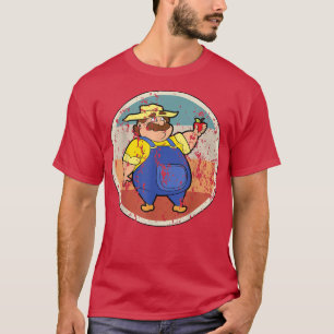 Farmer, farmer, farm, agriculture, vintage, retro  T-Shirt