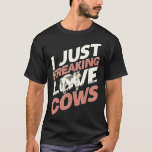 Farmer Farming Cute Farm Animal Lover Funny Cow T-Shirt