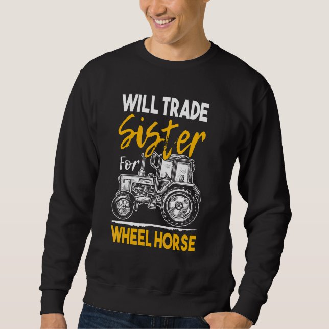 Farmer Farming Tractor Sweatshirt (Front)