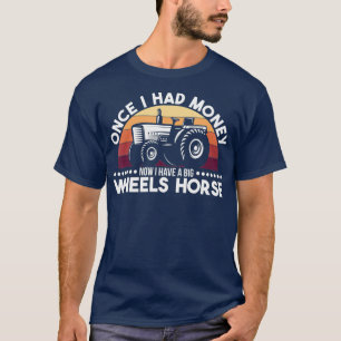 Farmer Farming Tractor Wheel Horse Gift T-Shirt