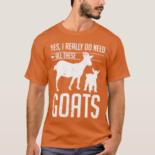 Farmer Funny Goat Lover Farming Animal Goat T-Shirt