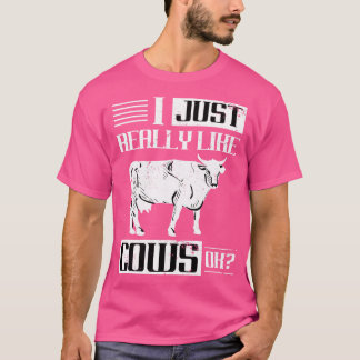 Farmer Gift Farm Animal Lover Cow T-Shirt