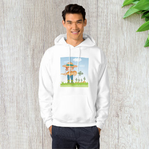 Farmer Girl with Giant Carrot Gardening  Hoodie