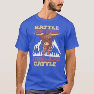 Farmer Highland Cow Breeder Highland Cattle  T-Shirt