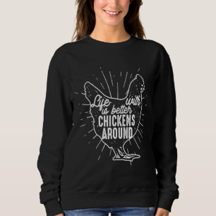 Farmer Idea Poultry Chicken Sweatshirt
