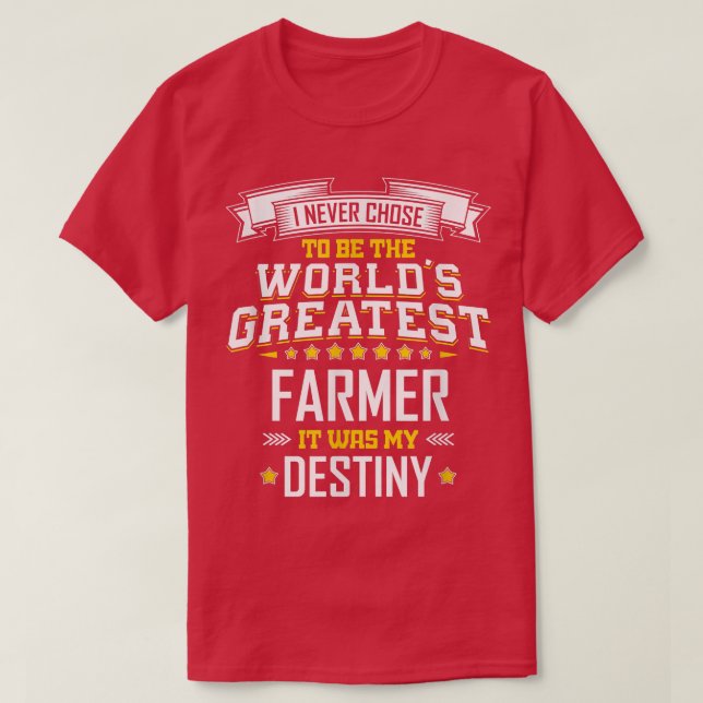 Farmer Idea World's Greatest Farmer  T-Shirt (Design Front)