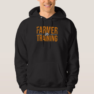 Farmer In Training Farming Agriculture Tractor Dri Hoodie