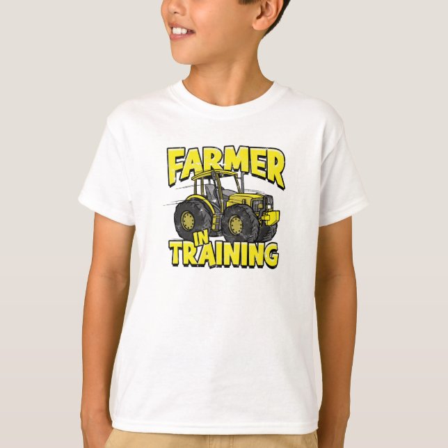 Farmer in training - tractor driver T-Shirt (Front)