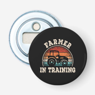 Farmer in Training Tractor Funny Farming Boys Girl Bottle Opener