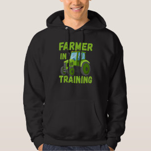 Farmer In Training Tractors Driver Strongman Costu Hoodie