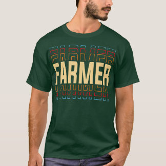 Farmer Job Title Vintage T-Shirt