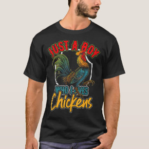 Farmer Men Boys Kids Chicken T-Shirt