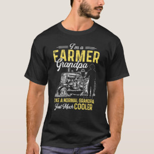 Farmer Men Grandpa Tractor Farmer Grandpa T-Shirt