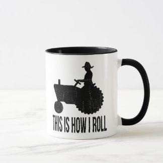 Farmer on Tractor This is How I ROLL Mug