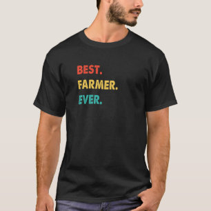 Farmer Profession Retro Best Farmer Ever T-Shirt