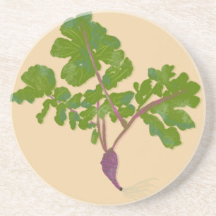 Farmer Radish Turnips Plants Gardening    Coaster