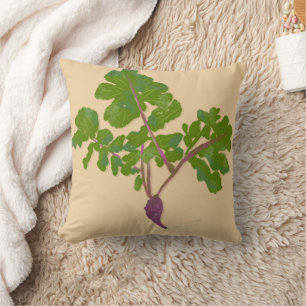 Farmer Radish Turnips Plants Gardening Cushion