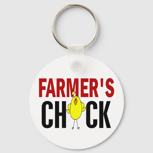 Farmer’s Chick Key Ring (Front)