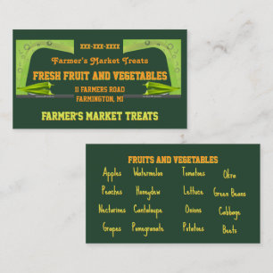 Farmer’s Market Business Card