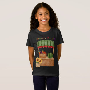 Farmer’s Market Cute Veggie Stand Kids T-Shirt