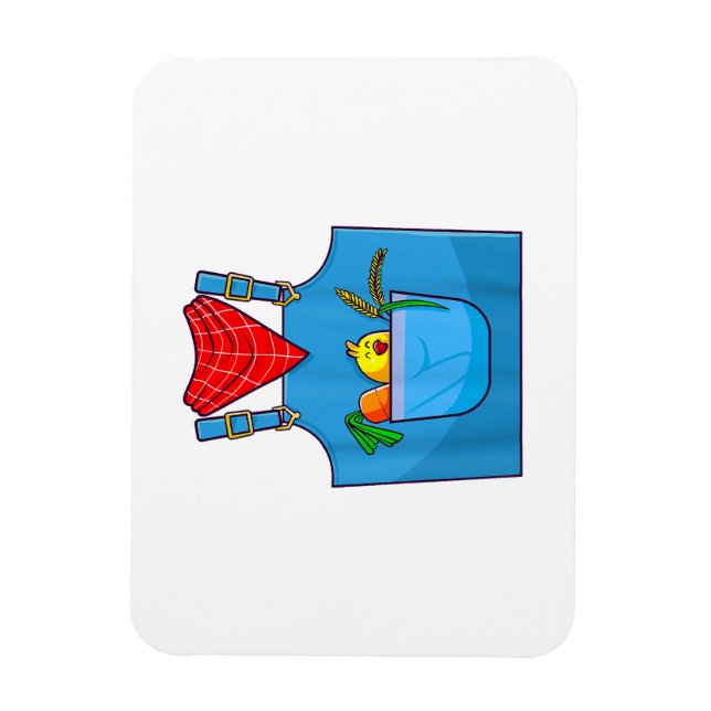Farmer Simple Cute Farm  Magnet (Vertical)