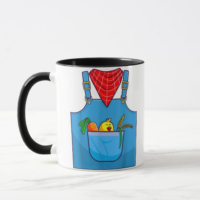 Farmer Simple Cute Farm  Mug (Left)