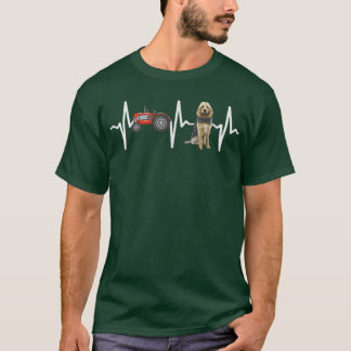 Farmer Tractor Otterhound Heartbeat Dog Lover T-Shirt