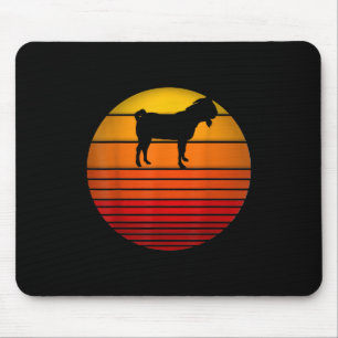 Farmer Vintage Retro Sunset Funny Farm Animal Goat Mouse Mat