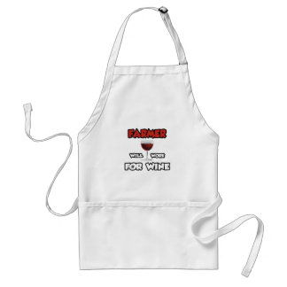 Farmer ... Will Work For Wine Standard Apron