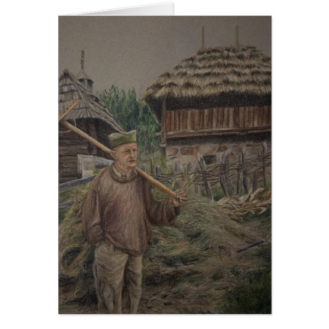 Farmer with rake, Sirogojno (Front)