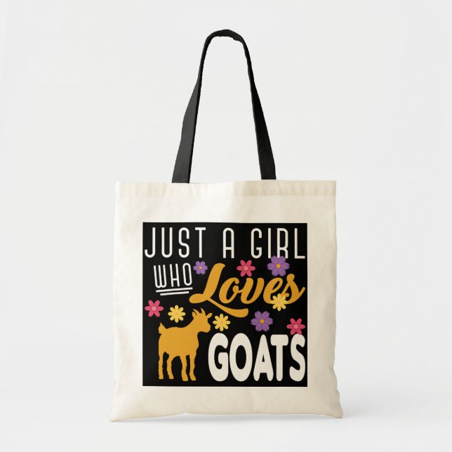 Farmer Women Farm Animal Just A Girl Who Loves Tote Bag (Front)