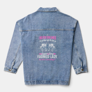Farmer Women Wife Of A Farmer Rancher _3  Denim Jacket