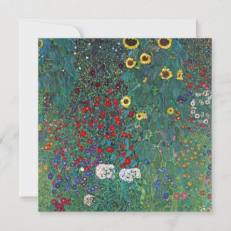 Farmergarden w Sunflower by Klimt, Vintage Flowers