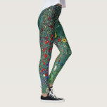 Farmergarden w Sunflower by Klimt, Vintage Flowers Leggings<br><div class="desc">Farmergarden with Sunflower (1905/06) by Gustav Klimt is a vintage Victorian Era Symbolism fine art floral painting. A nature scene with a variety of flowers and sunflowers in a garden on a farm. About the artist: Gustav Klimt (1862-1918) was an Austrian Symbolist painter and one of the most prominent members...</div>