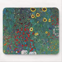 Farmergarden w Sunflower by Klimt, Vintage Flowers