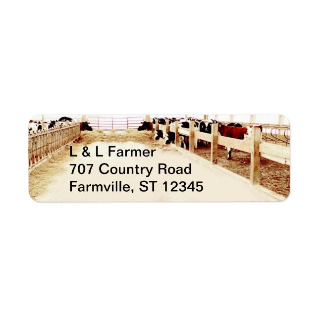 Farmer's Address Label (Front)