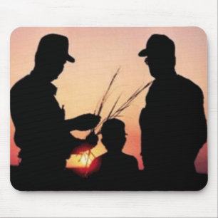 Farmers and Sunset Mouse Mat