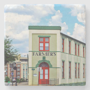 Farmer's Exchange, Athens, Georgia Stone Coaster