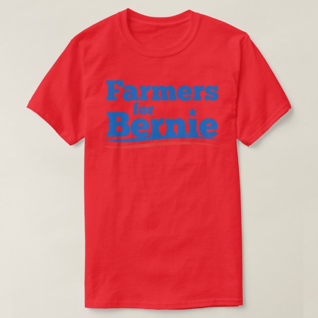 Farmers for Bernie 2020  T-Shirt (Design Front)
