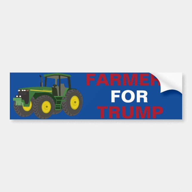 Farmers for President Trump bumper sticker (Front)